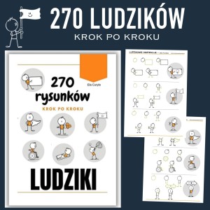 eBook - 270  rysunków LUDZIKÓW KROK PO KROKU 