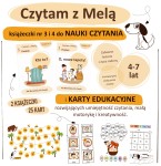 książeczki 3 i 4 /nauka czytania + 25 kart edukacyjnych