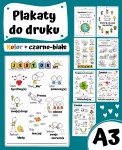 A3 PLAKATY do druku - kolor i czarno-białe