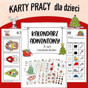 KALENDARZ ADWENTOWY -  karty pracy